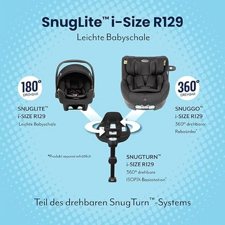 Graco Snuglite i-Size Midnight – Bild 5