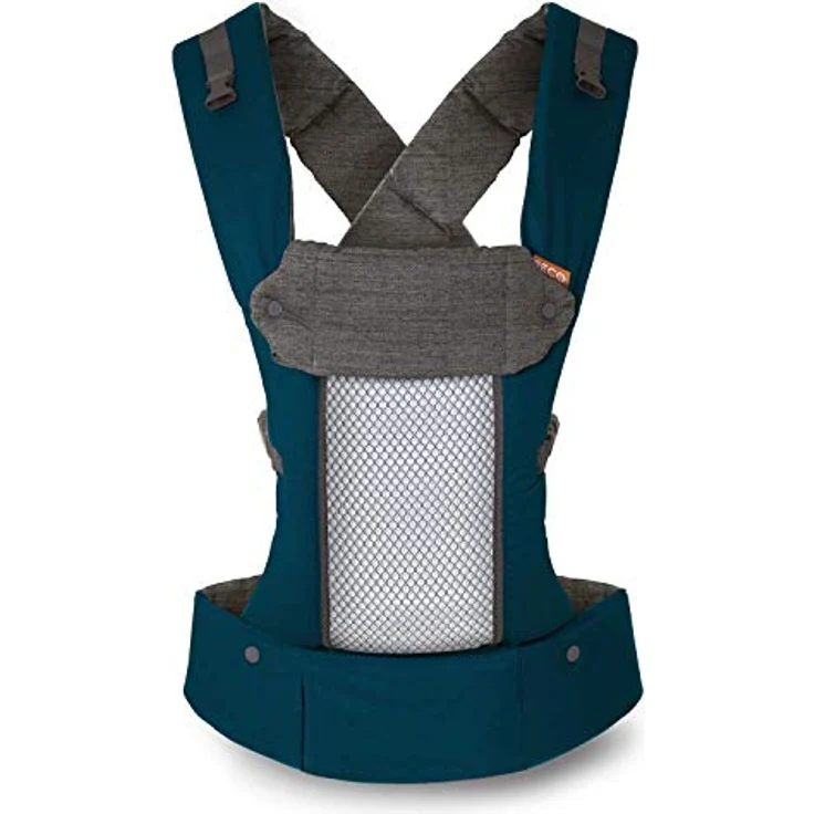 Beco 8 Babytrage Neugeborene ab Geburt bis Kleinkind - Hybrid Baby Trage mit verstellbarem Sitz - Babytrage ab Geburt - Ergonomischer Baby Tragegurt & Baby Carrier - 3,2-20 kg (Aquamarine) – Bild 2