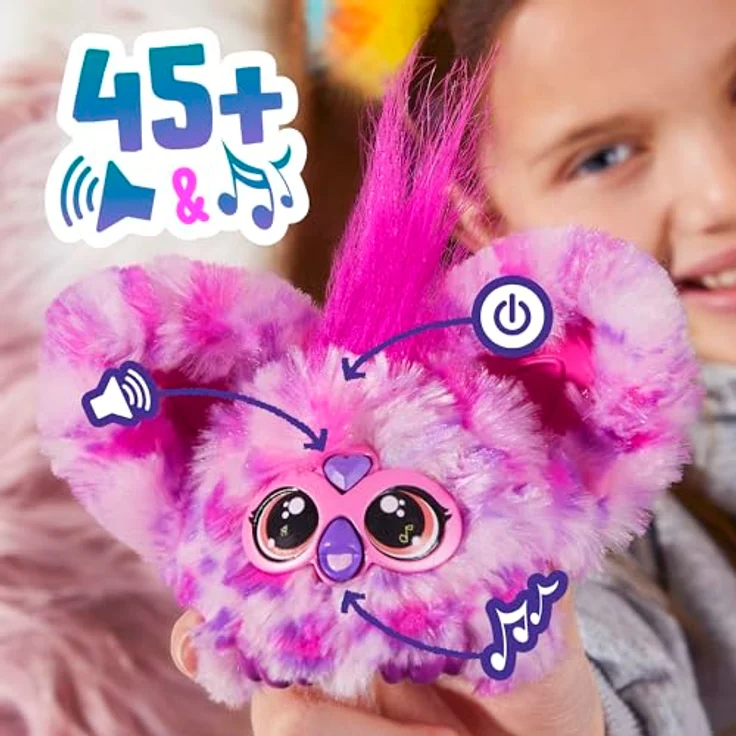 Hasbro Furby Furblet HIP BOP, Interaktives Spielzeug mit 45+ Hip-Hop-Stil-Sounds, Geschenk für Mädchen – Bild 2