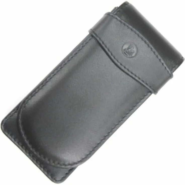 Pelikan Federmäppchen Schreibgeräte-Etui TG31 schwarz, 6,0 cm, hochwertiges Rindslederetui für drei Stifte