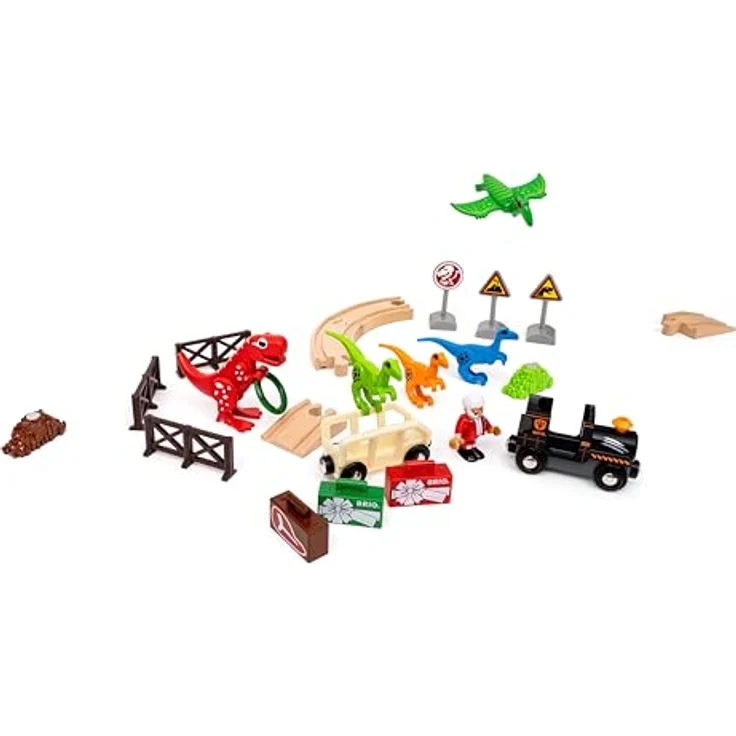 BRIO World 36120 Adventskalender, Eisenbahn-Zubehör mit Dinosaurier-Thema, für Kinder ab 3 Jahren, kompatibel mit BRIO Eisenbahnsets, aus FSC-zertifiziertem Buchenholz und Kunststoff – Bild 2