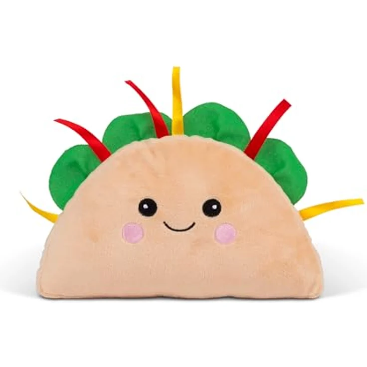 Tobar Kawaii Burger Animigos Funky Friends Kuscheltier, flauschiger Begleiter mit witzigen Details und dekorativer Funktion – Bild 3