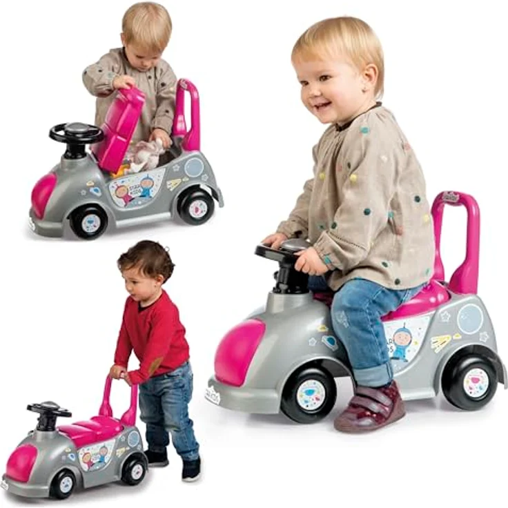 Chicos Starkids Pink, Kinder Laufrad ab 1 Jahr, Rutschfahrzeug und Gehhilfe, mit Stauraum, für 10-36 Monate – Bild 3