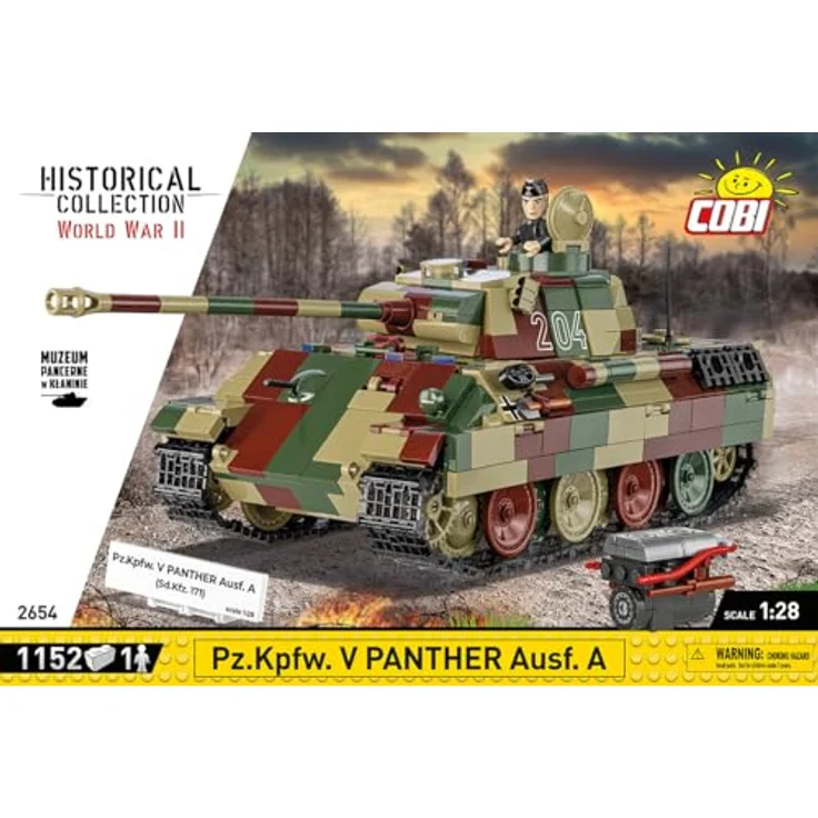 COBI PzKpfw V PANTHER Ausf. A, Klemmbausteine Made in EU – Bild 3