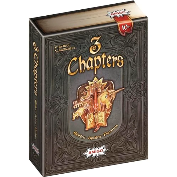 AMIGO 02451 3 Chapters, Stichspiel mit Draft-Mechanismus, märchenhafte Illustrationen, ab 10 Jahre – Bild 1