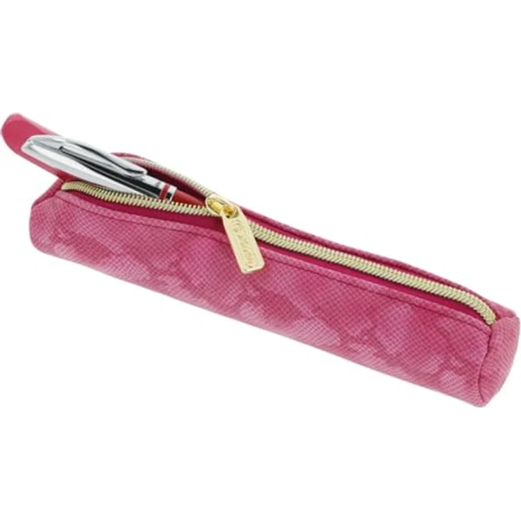 Pelikan Faulenzer rund Mini Bright Animals Pink, unbefülltes Etui mit Reißverschluss, 21 x 4 x 4 cm aus Lederimitat – Bild 4