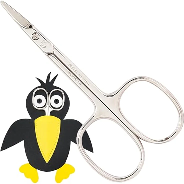 DREI SCHWERTER Babyschere 'Rabe Corbi', Nagelschere mit rund geschliffener Spitze und Etui für Babies und Kleinkinder – Bild 1