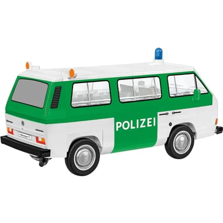Cobi COBI-24637 Volkswagen T3 Polizei Bausatz, 146 Teile, Maßstab 1:35, detailgetreue Drucke – Bild 4