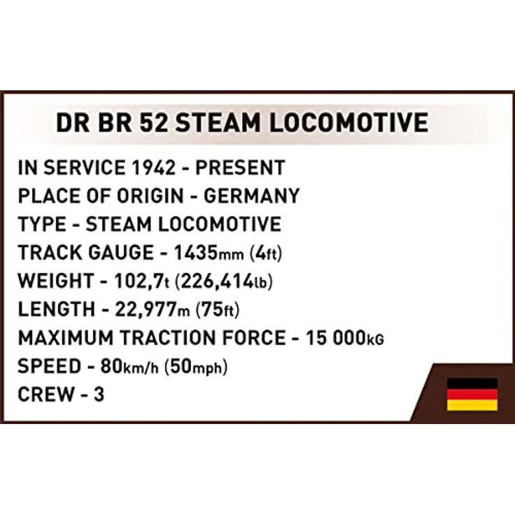 Cobi 6282 DR BR 52 Dampflokomotive – Bild 12