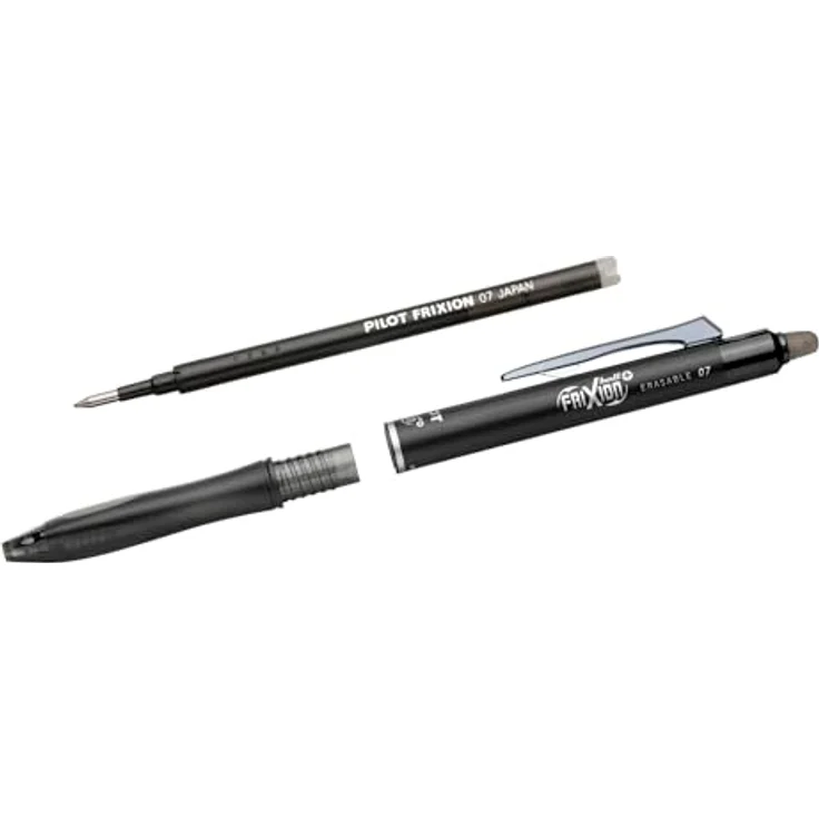 Pilot Frixion Ball Plus+ 0.7, radierbarer Rollerball, schwarz, Greenpack mit 10 Stück + 10 Refills – Bild 6