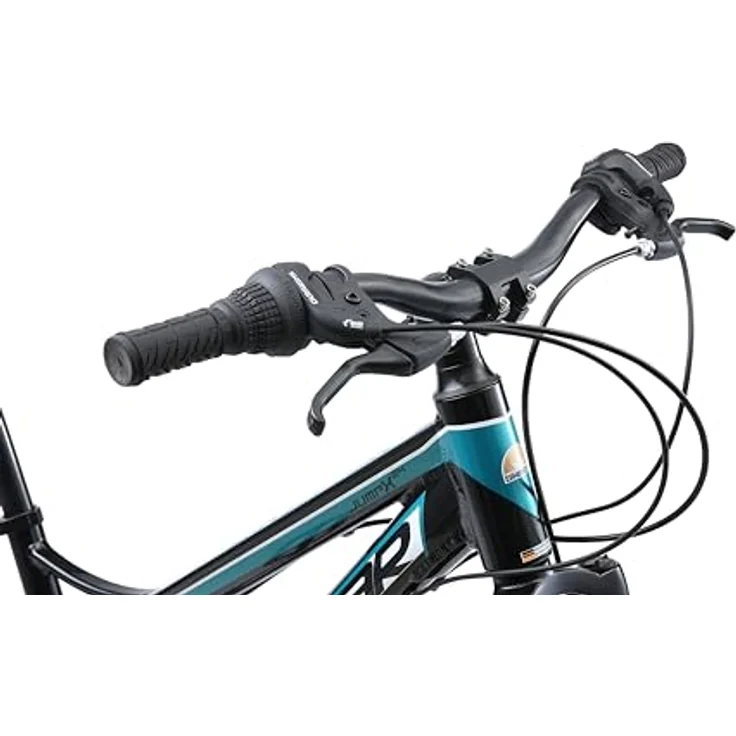 BIKESTAR Alu Mountainbike Jugendfahrrad 24 Zoll ab 9-14 Jahre Hardtail | 21  Gang Shimano Schaltung, Scheibenbremse, Federgabel | Kinder Fahrrad Schwarz  & Blau | Risikofrei Testen: Tests, Infos & Preisvergleich