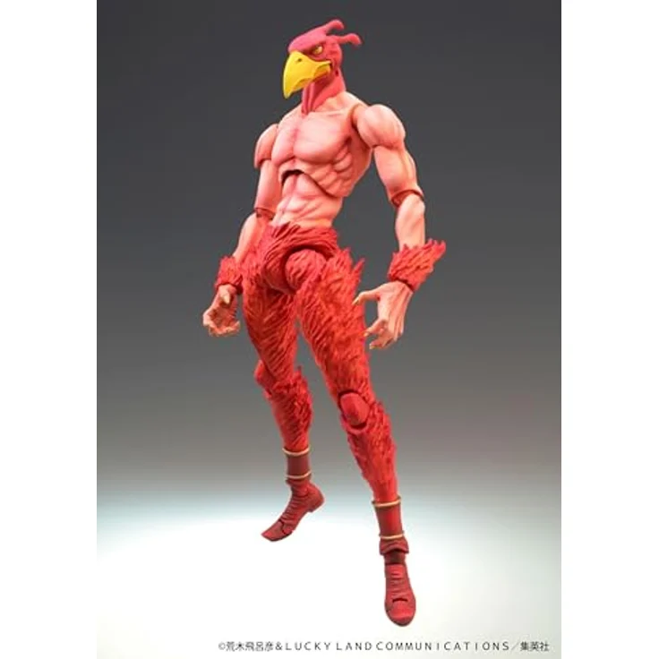 Medicos Entertainment Jojo's Bizarre Adventure Super Action Chozokado Magician's, 16 cm Sammelfigur, orange, mit austauschbaren Teilen – Bild 3