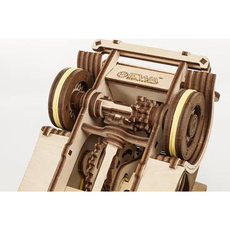 EWA Eco-Wood-Art Ferdinand 3D-Puzzle Auto im 1920er-1940er Jahre Stil, Aufzugsmechanismus, Natuurlijk, Medium – Bild 5