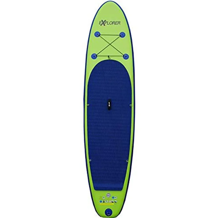 EXPLORER SUP Board ALF2, aufblasbares Stand Up Paddle Surfboard, 320 cm, DTEX-1000D-Dropstitch-Technologie, 6“ dick, inkl. D-Ringe und Neopren-Tragegriff – Bild 2