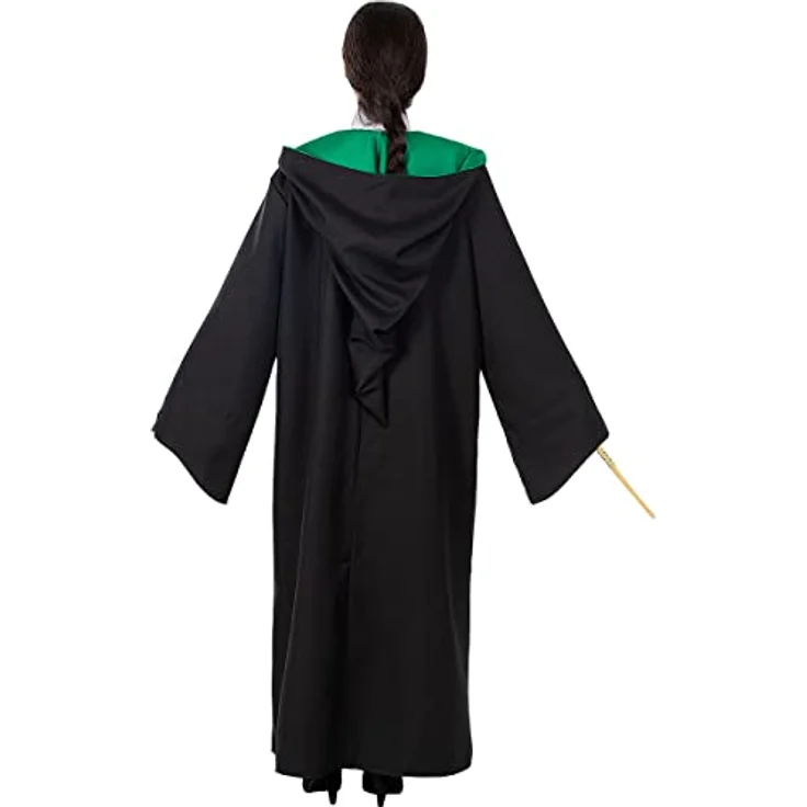 Funidelia Slytherin Umhang Diamond Edition für Herren und Damen - Größe L, Schwarz, 100% Polyester, offizielle Harry Potter Lizenz – Bild 3