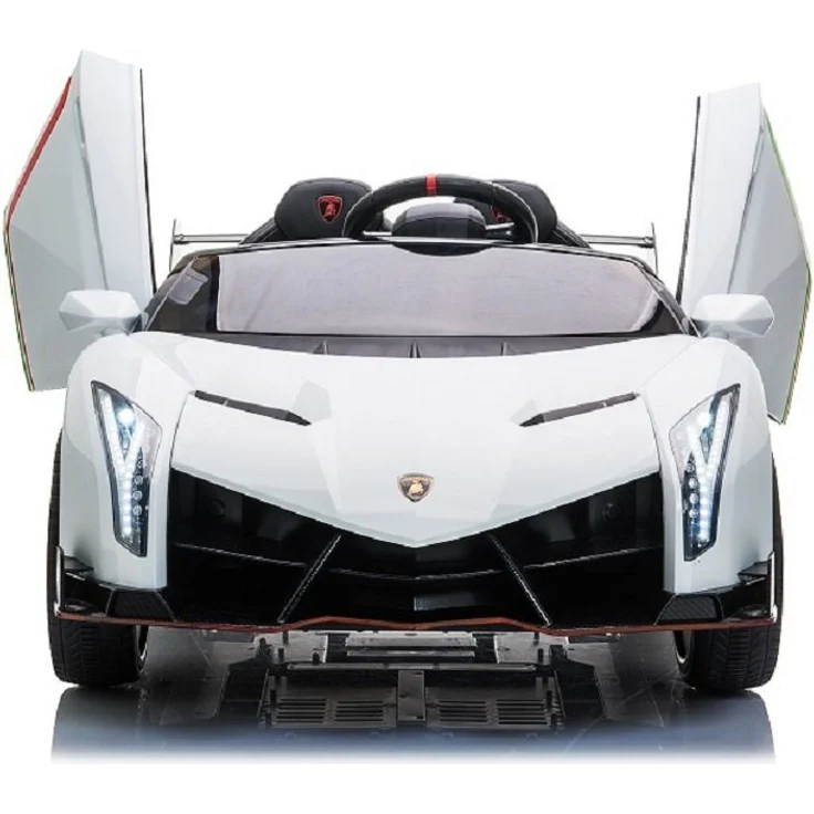 OTTO Elektro-Kinderauto "Lamborghini Veneno 615B" - lizenziert - mit Ledersitz, EVA Reifen, Allradantrieb - Schwarz oder Weiß – Bild 1