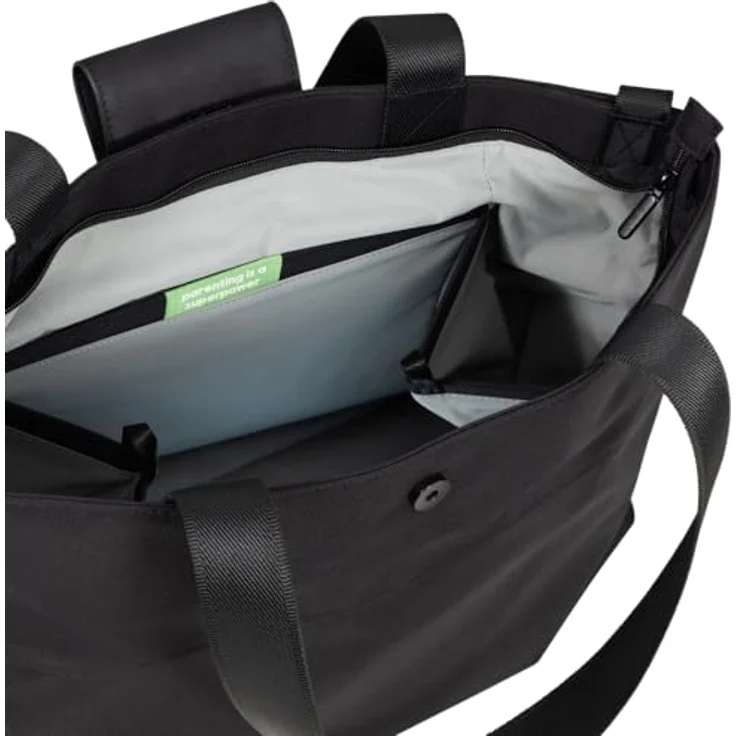 Joolz Wickeltasche, Space Black, moderne Tasche mit 20 Litern Stauraum, wasserabweisendem rPET-Stoff und faltbarer Wickelunterlage – Bild 2