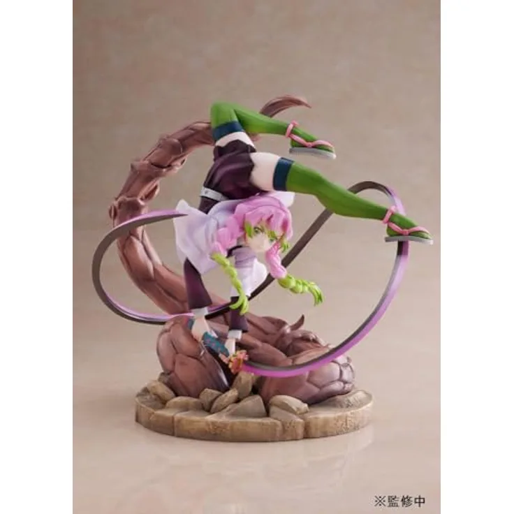 Aniplex Actionfigur Demon Slayer: Kimetsu no Yaiba Statue 1/8 Mitsuri Kanroji, PVC, 19 cm, bedruckte Fensterbox
