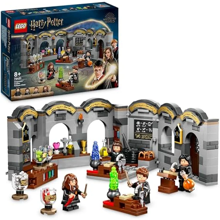 LEGO Harry Potter Schloss Hogwarts: Zaubertrankunterricht, Fantasy-Spielzeug, baubares Klassenzimmer, Geschenkidee für Jungen, Mädchen und alle Fans, mit Hermine Granger und Severus Snape 76431 – Bild 1