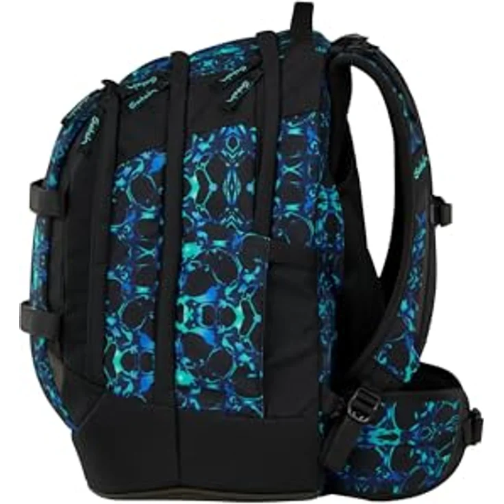 Satch Schulranzen PACK Caleido Blue, ergonomisch, anpassbar durch Your-Size-System, 30 l Volumen, 1.300 g, Kollektion 2025 – Bild 4