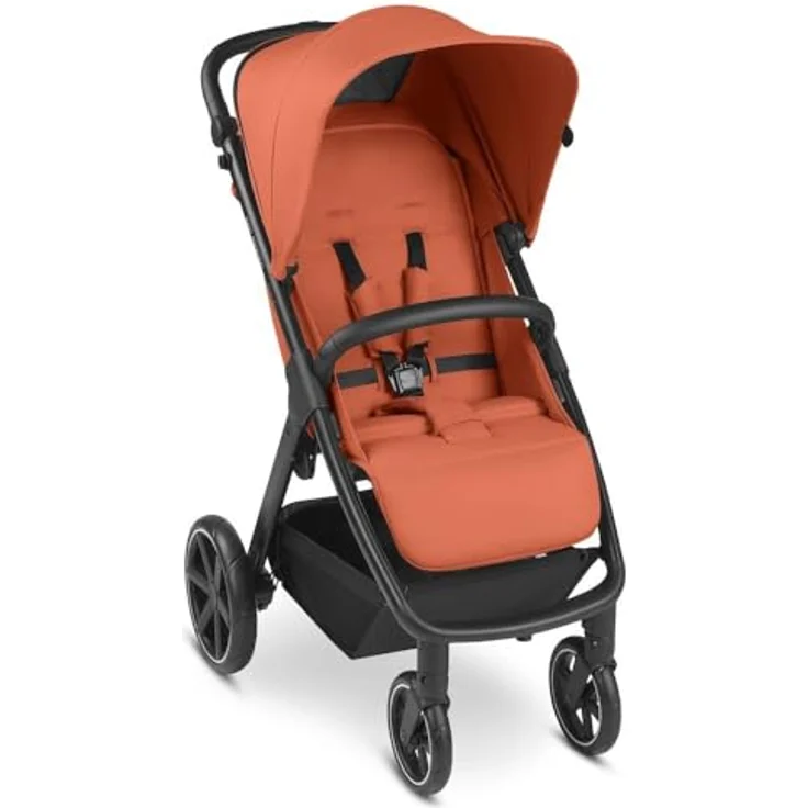 ABC Design Alltagsbuggy Avus – Handlicher und komfortabler Buggy für den Alltag mit flacher Liegeposition und kompaktem Faltmaß mit Transportsicherung – ab Geburt bis 22 kg (carrot) – Bild 1