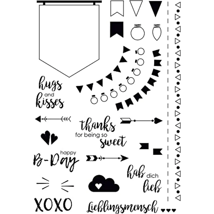 VBS Silikonstempel "Hugs and kisses" – Bild 1