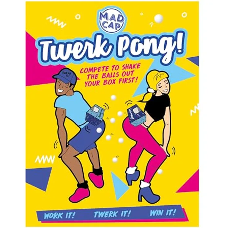 Fizz Creations Twerk Pong, interaktives Partyspiel mit 3 Spielmodi für tanzende Wettbewerbe
