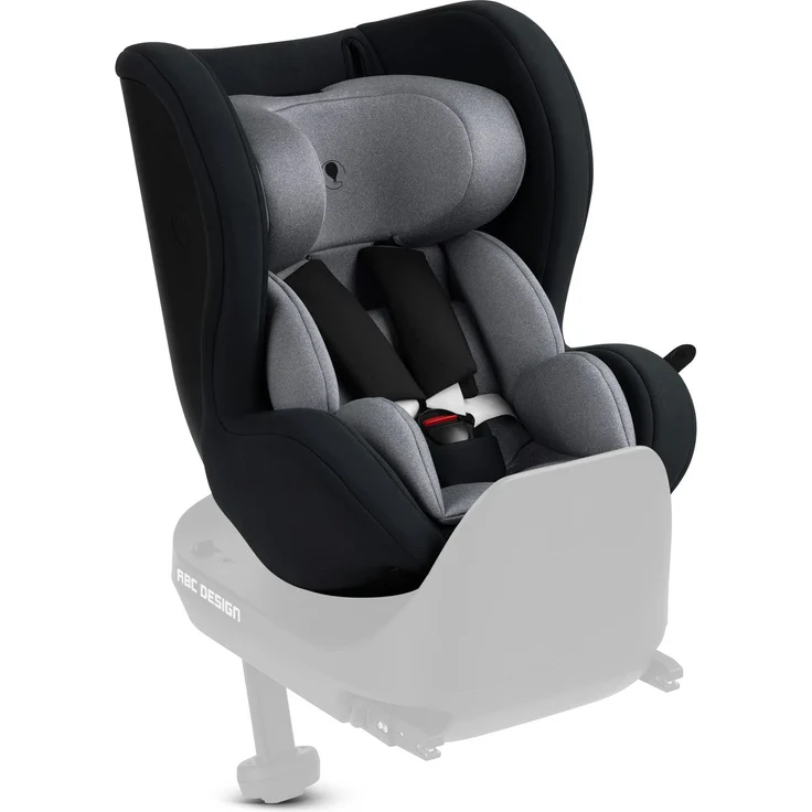 ABC Design Reboarder-Kindersitz Lily i-Size inkl. Sitzverkleinerer - Graphite, ab Geburt bis 4 Jahre, 45 cm - 105 cm