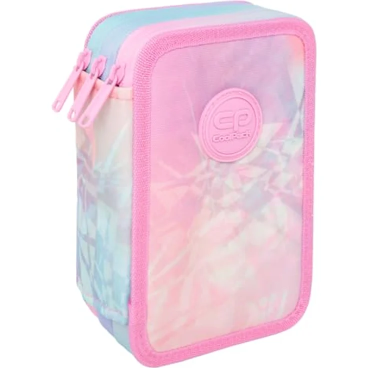 CoolPack XXL Federtasche 3-Fach Schulstiftetui, Federmappe mit Tie Dye Motiv, wasserabweisend und umfangreicher Ausstattung – Bild 1