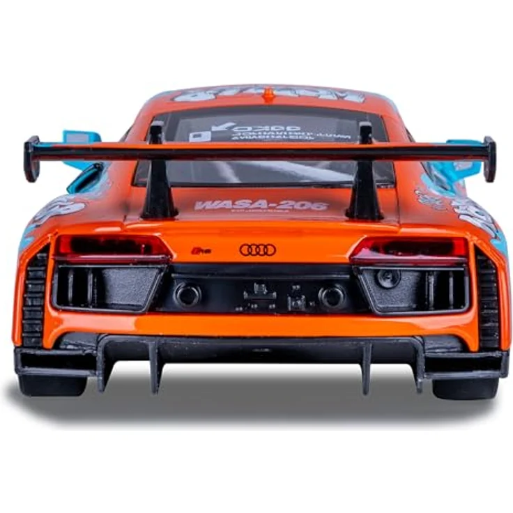 Blau Audi R8 LMS Diecast 1:24, Modellauto inkl. Knopfzellen, blau – Bild 5