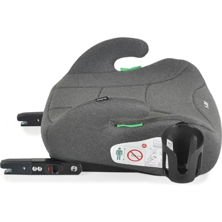 Moni Kindersitzerhöhung i-Jet, Gruppe 3, ab 4 bis 12 Jahre, Isofix, abnehmbarer Bezug, Getränkehalter, ergonomische Form – Bild 4