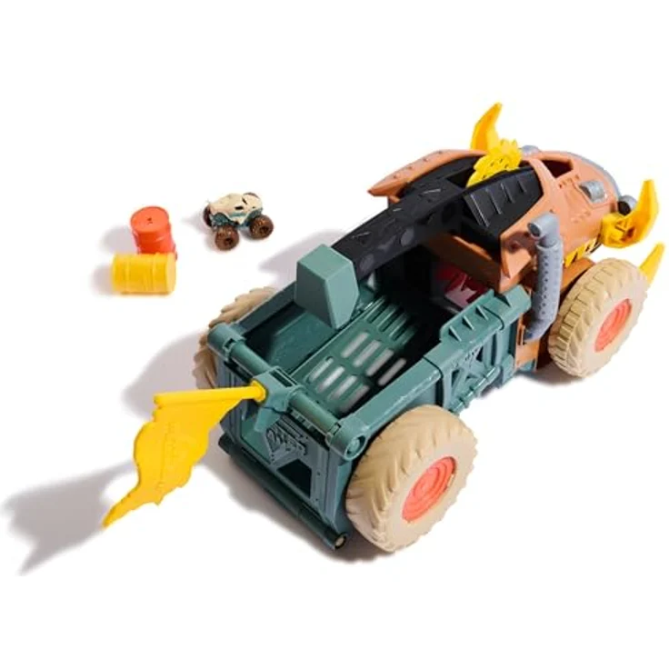 Spin Master Monster Jam Mini Warthog Playset mit Mad Hog Chomper und Megalodon Truck im Maßstab 1:87, geeignet für Kinder ab 3 Jahren – Bild 9