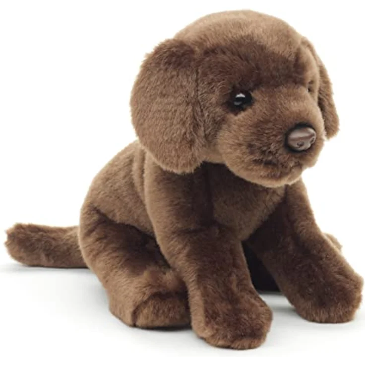 Uni-Toys - Labrador Welpe (braun), ohne Leine - 23 cm (Höhe) - Plüsch-Hund - Plüschtier, Kuscheltier – Bild 1