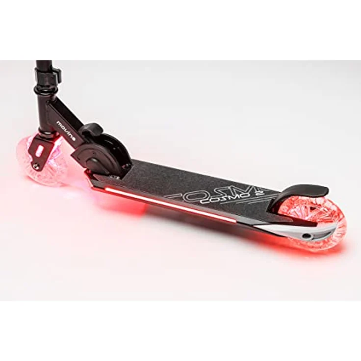 Movino Cityroller Cosmo 2, Kinderroller Schwarz mit ABEC-7 Kugellagern, max. Benutzergewicht 50 kg, höhenverstellbarer Lenker bis 81 cm – Bild 8