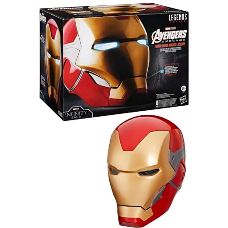 Hasbro Marvel Legends Elektronischer Helm Iron Man Mark LXX, filmgetreue Reproduktion mit leuchtendem Visier und verstellbarer Passform – Bild 1