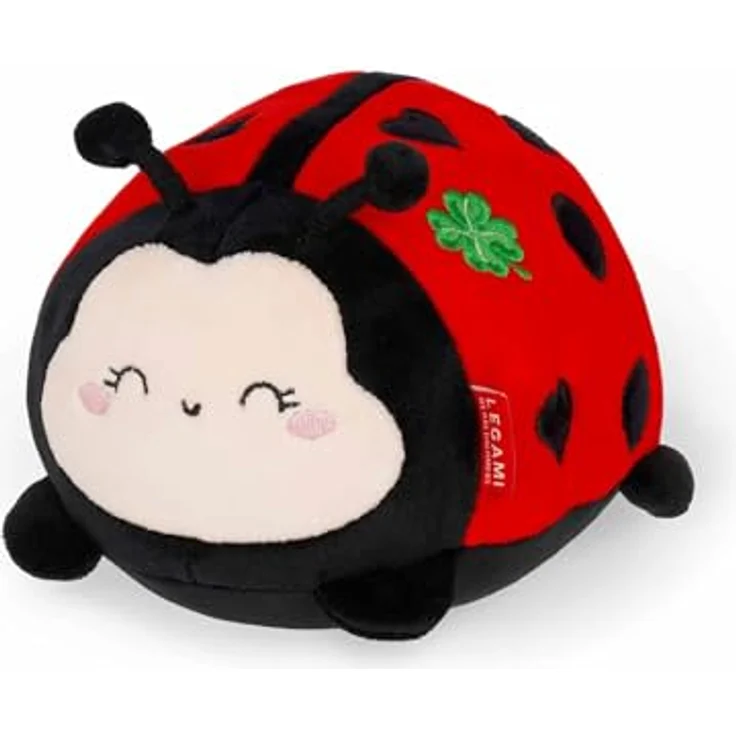 Legami Plush Super Soft Ladybug Mini, Plüschtier aus 95% Polyester, kissenartiges Kuscheltier, Marienkäfer, MSC0018 – Bild 2