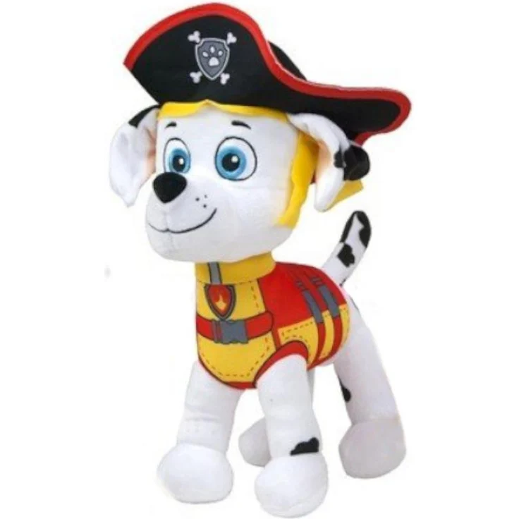 Play by Play Paw Patrol Plüschtier Piraten, 28cm Marshall, weiches Kuscheltier für Kinder ab 0 Jahren