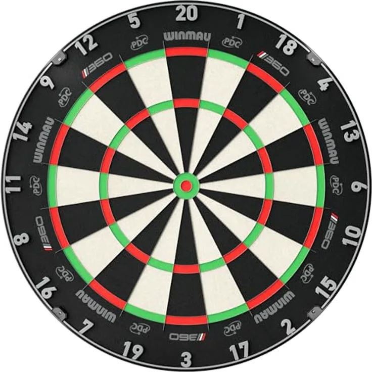 Winmau Dartboard / Dartscheibe "Blade 6 TC 360°", Professionelles Steeldartboard mit Triple Core Technologie und Rota Lock-System