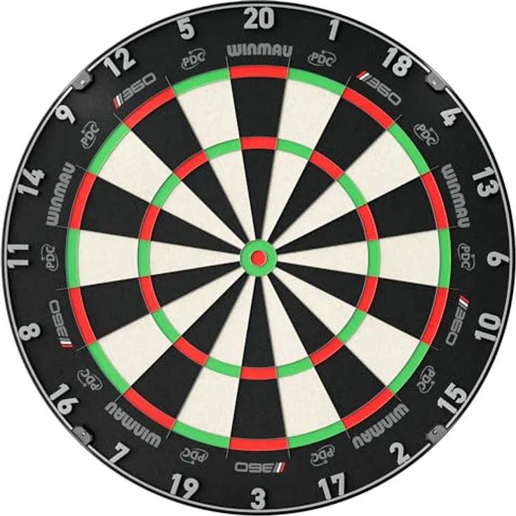 Winmau Dartboard / Dartscheibe "Blade 6 TC 360°", Professionelles Steeldartboard mit Triple Core Technologie und Rota Lock-System – Bild 1