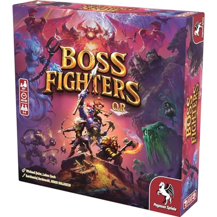 Pegasus Spiele Boss Fighters QR (English Edition), Brettspiel für Familien mit strategischem Gameplay – Bild 3