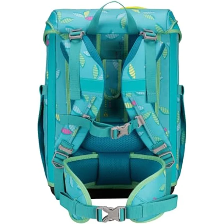 DerDieDas ErgoFlex Easy Exklusiv Superflash Schulranzenset 5-teilig Paradise, ergonomisch gepolstert, ideal für Schulanfänger, bunt – Bild 3