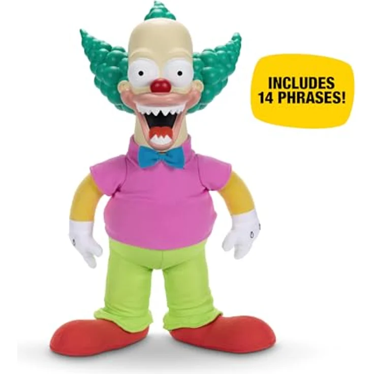 Jakks Pacific The Simpsons Talking Krusty Doll Plüsch, 46 cm Good and Evil Krusty Pull String Puppe, aus The Classic Treehouse of Horror III Episode, Soft Plüsch, Originalverpackung, für Simpsons Fans – Bild 5