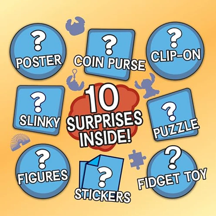 Just Play Disney Stitch Jumbo Mystery Capsule, Sammelfigur mit 9 Überraschungen und 20 cm Tsum Tsum-Plüschtier, bunt – Bild 3
