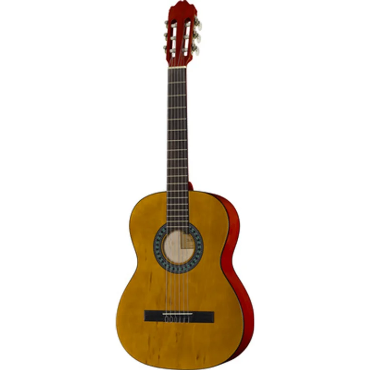 Startone CG-851 7/8, Konzertgitarre mit Linde Korpus, Nato Hals und Jatoba Griffbrett, satin lackiert in Hellbraun