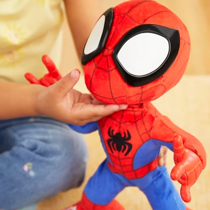 Hasbro Marvel Spidey und seine Super-Freunde Tanz- & Krabbelspaß Spidey Hörspielfigur mit fünf Soundeffekten und zwei Liedern, mehrfarbig – Bild 7