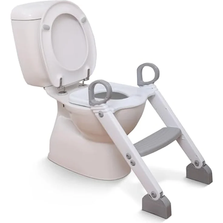 Dreambaby® Toilettentrainer mit Leiter in grau/weiß – Bild 2