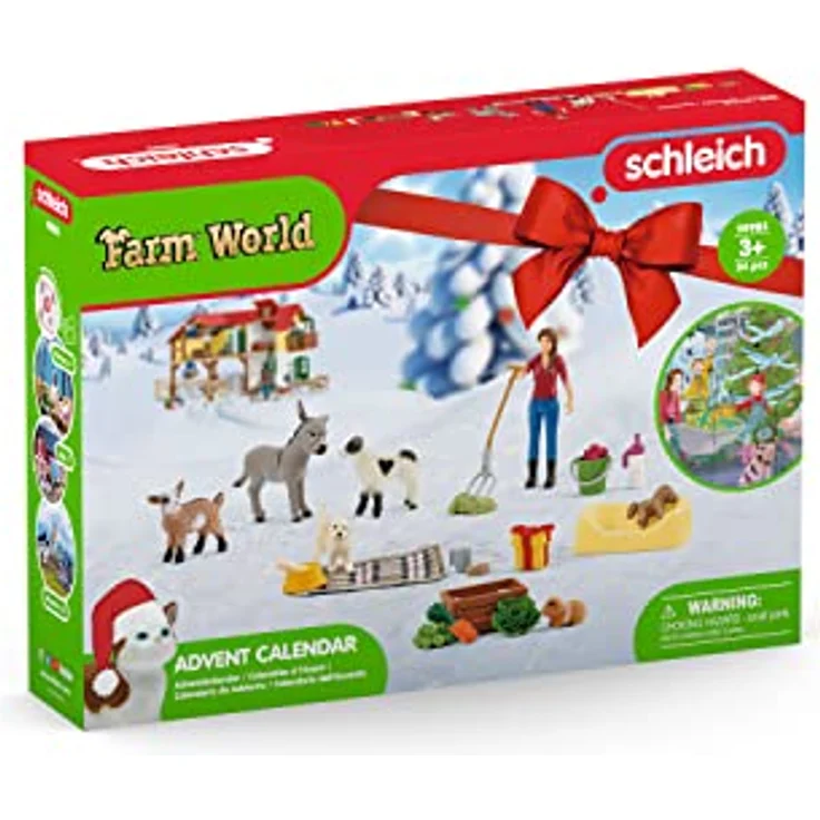 schleich 98983 Adventskalender 2023 FARM WORLD, ab 3 Jahren, FARM WORLD - Spielset, 24 Teile – Bild 5