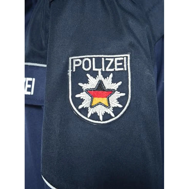 Maskworld Polizei-Uniform für Kinder, 3-teiliges Kostüm in Dunkelblau für Karneval, Fasching & Halloween - Größe 116 – Bild 5