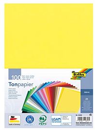 folia 6499 Tonpapier Mix DIN A4, 130 g/m², 100 Blatt
