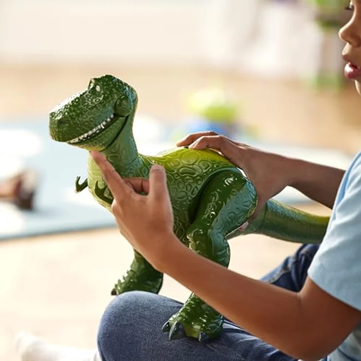 Disney Store Official Toy Story Rex, Interaktive sprechende Actionfigur, 34 cm, über 15 Sätze, interagiert mit anderen Charakteren, ab 3 Jahren – Bild 2